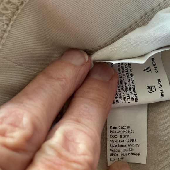 Gloria Vanderbilt 22W Jeans Mid-rise Capri Stretch Slimming Comfort Gift - Picture 15 of 15